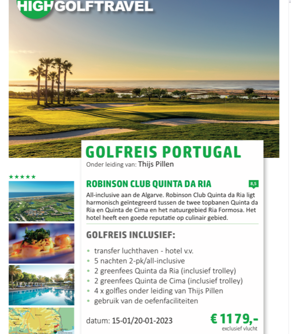 Golfreis portugal Januari